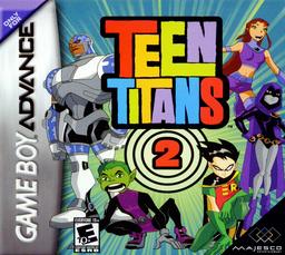 Teen Titans 2 box art for GameBoy Advance